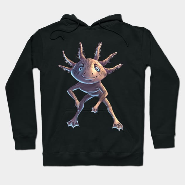 Cute Axolotl Gift Axolotl Lover Hoodie by Charaf Eddine